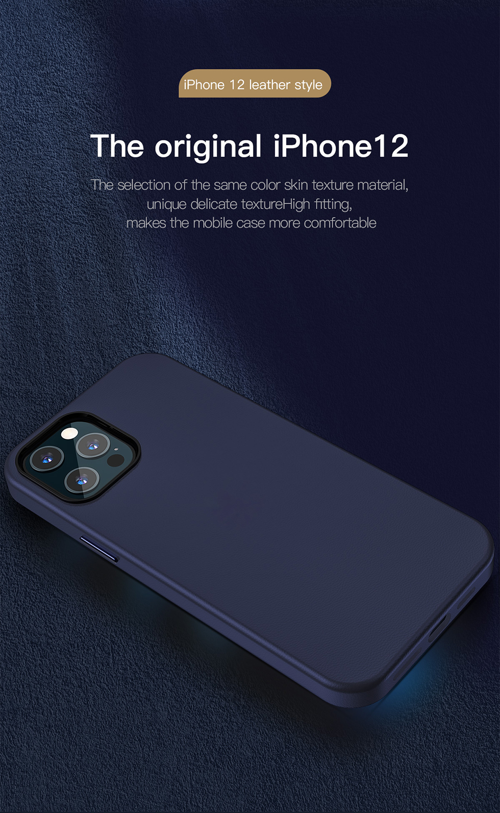 TOTU TPU + PU Cuir Enduit de Protection en Revue de la Couverture de Téléphone Pour Iphone 12 Pro Max