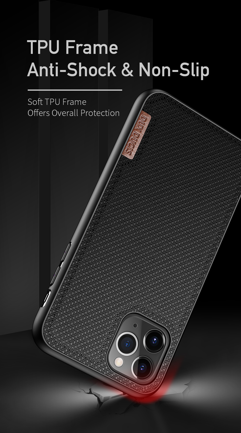 Dux Ducis Fino Series Anti-Slip Hybrid Back Case Для Iphone 11 Pro Max - Синий