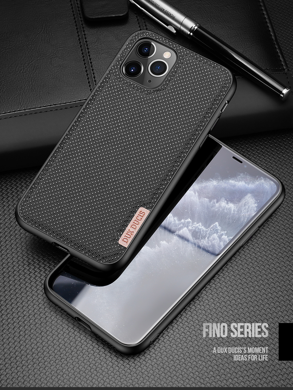 Dux Ducis Fino Series Anti-Slip Hybrid Back Case Для Iphone 11 Pro Max - Синий