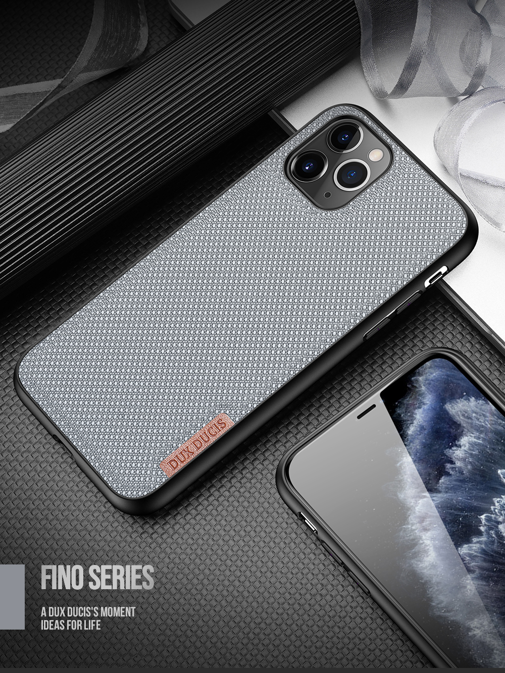 Dux Ducis Fino Series Anti-Slip Hybrid Back Case Для Iphone 11 Pro Max - Синий