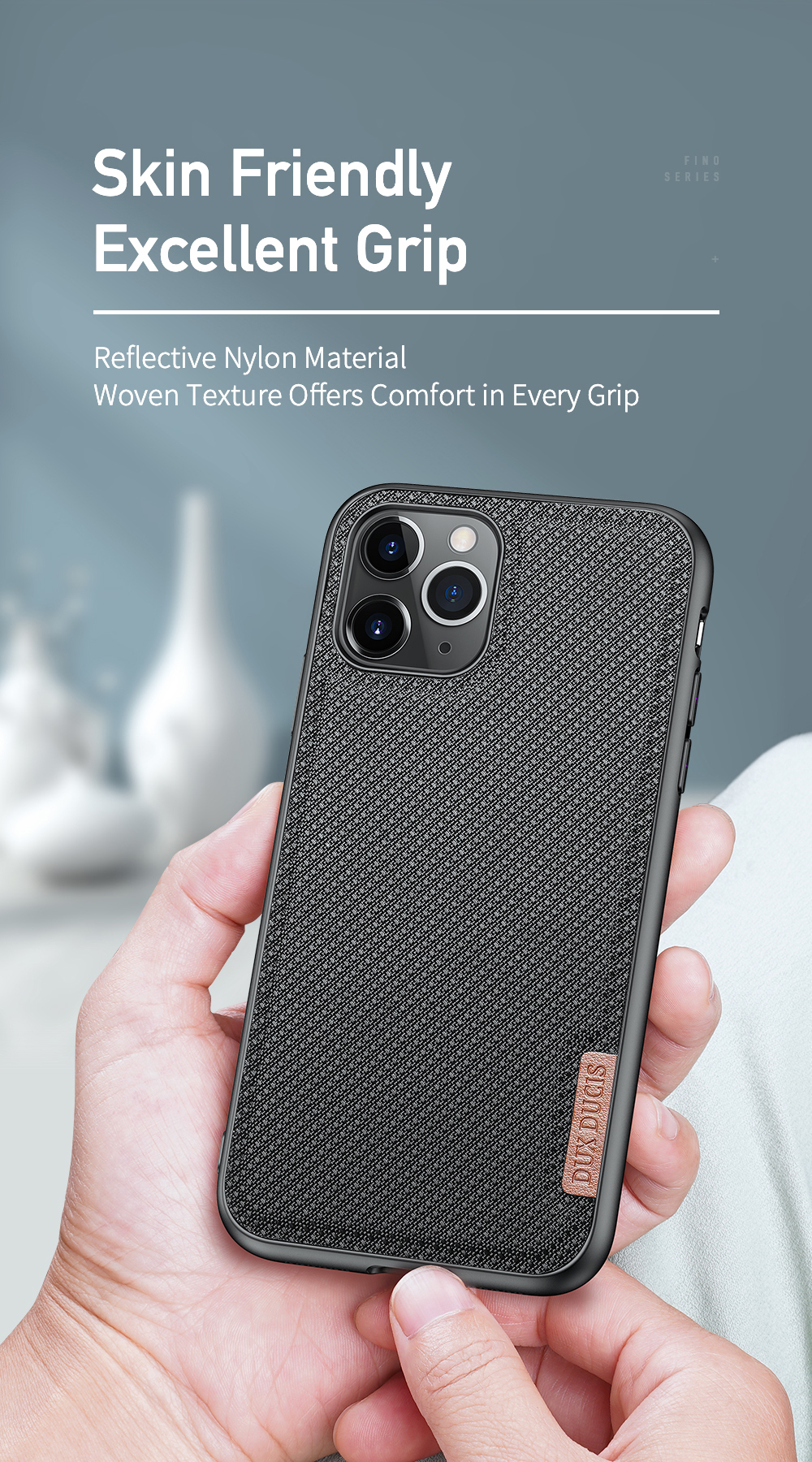 Dux Ducis Fino Series Anti-Slip Hybrid Back Case Для Iphone 11 Pro Max - Синий