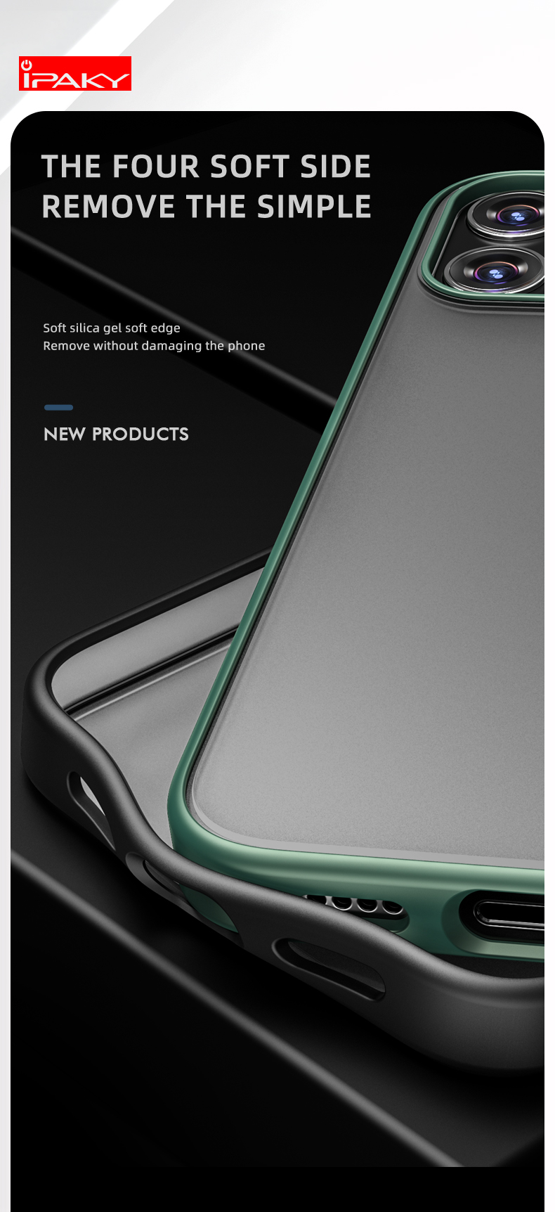 Serie de Jazz Acrílico Duro + TPU Hybrid Shell Phone Protective Protective Para Iphone 12 Mini 5.4 Pulgadas - Verde