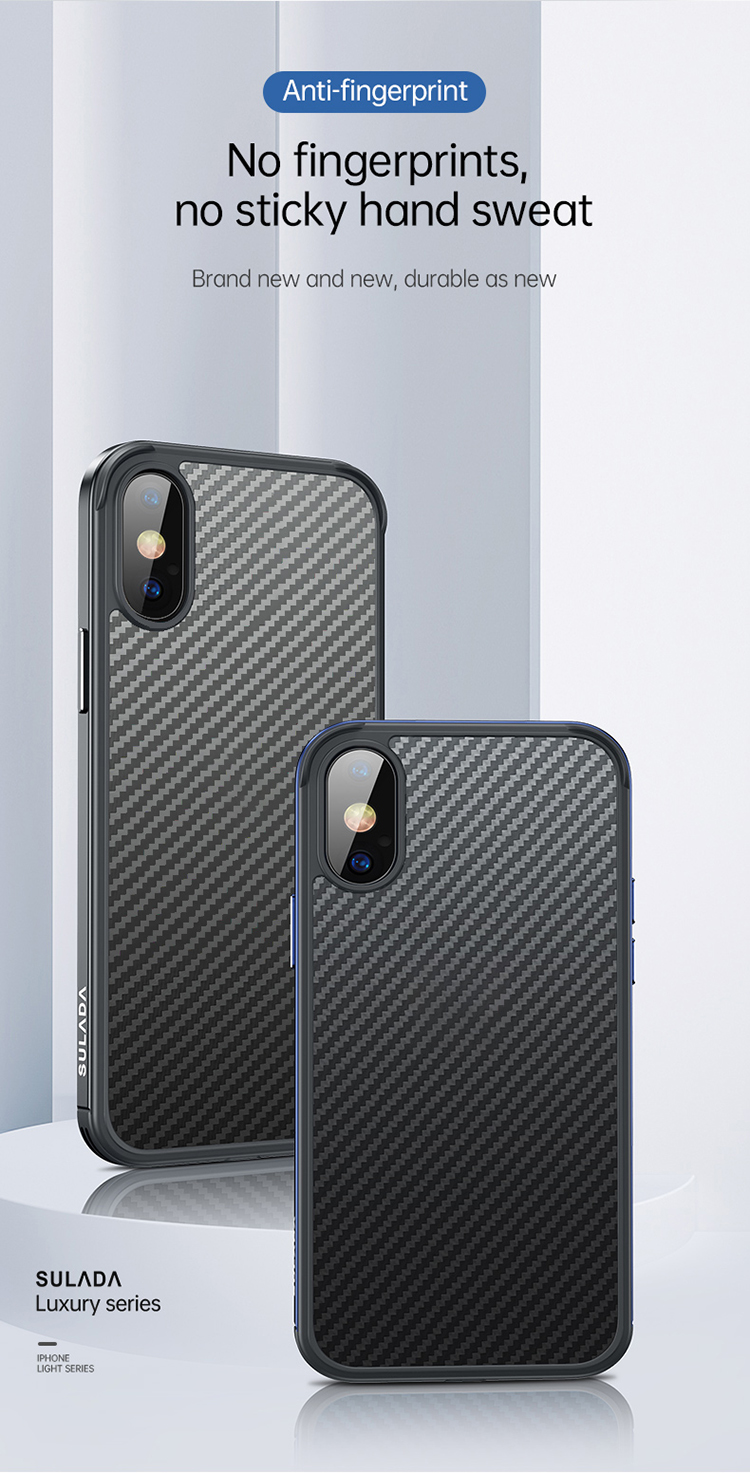 Capa de Telefone Híbrida da Moda Sulada Para Iphone XR 6,1 Polegadas - Preto