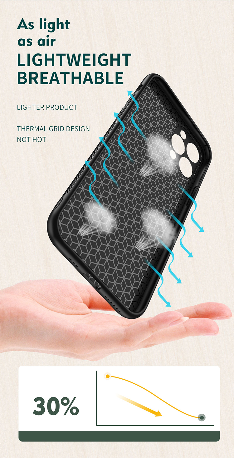 Ultra-thin TPU Cover Wood Grain Texture Phone Protector with Built-in Metal Sheet for iPhone 12 Pro Max - Black-17