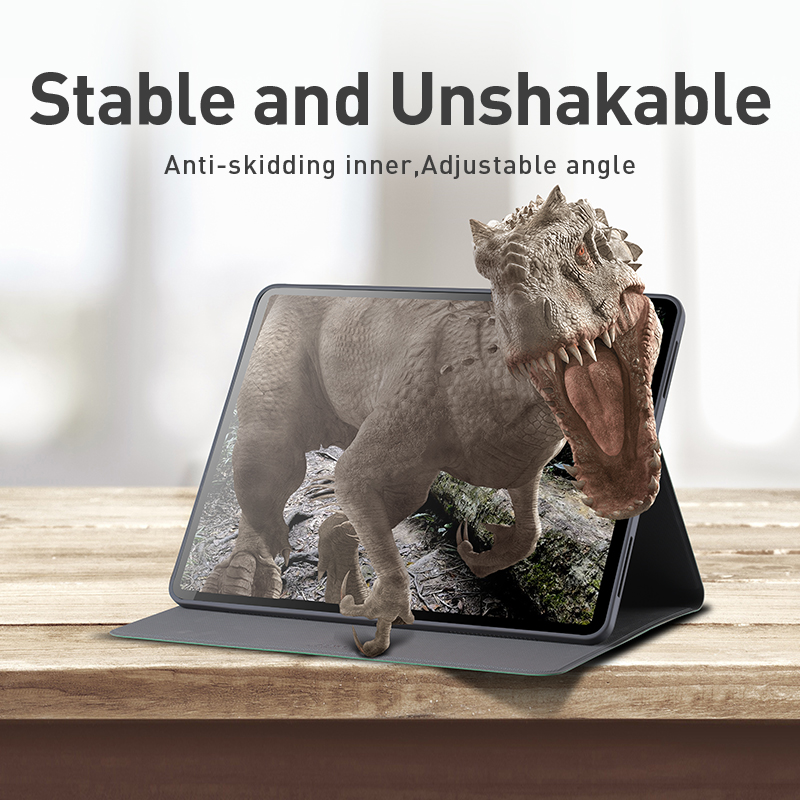 X-LEVEL Canvas Series Cloth Texture Full Protection Leather Tablet Stand Case Cover for iPad Pro 11-inch (2021)/(2020)/(2018) - Green-3