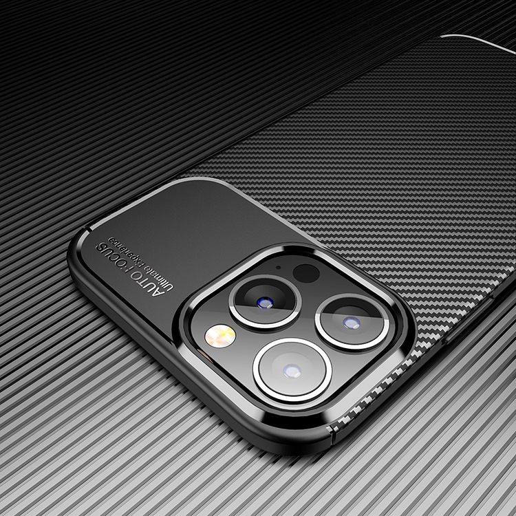 Wholesale Carbon Fiber Texture AntiDrop TPU Phone Case Cover for