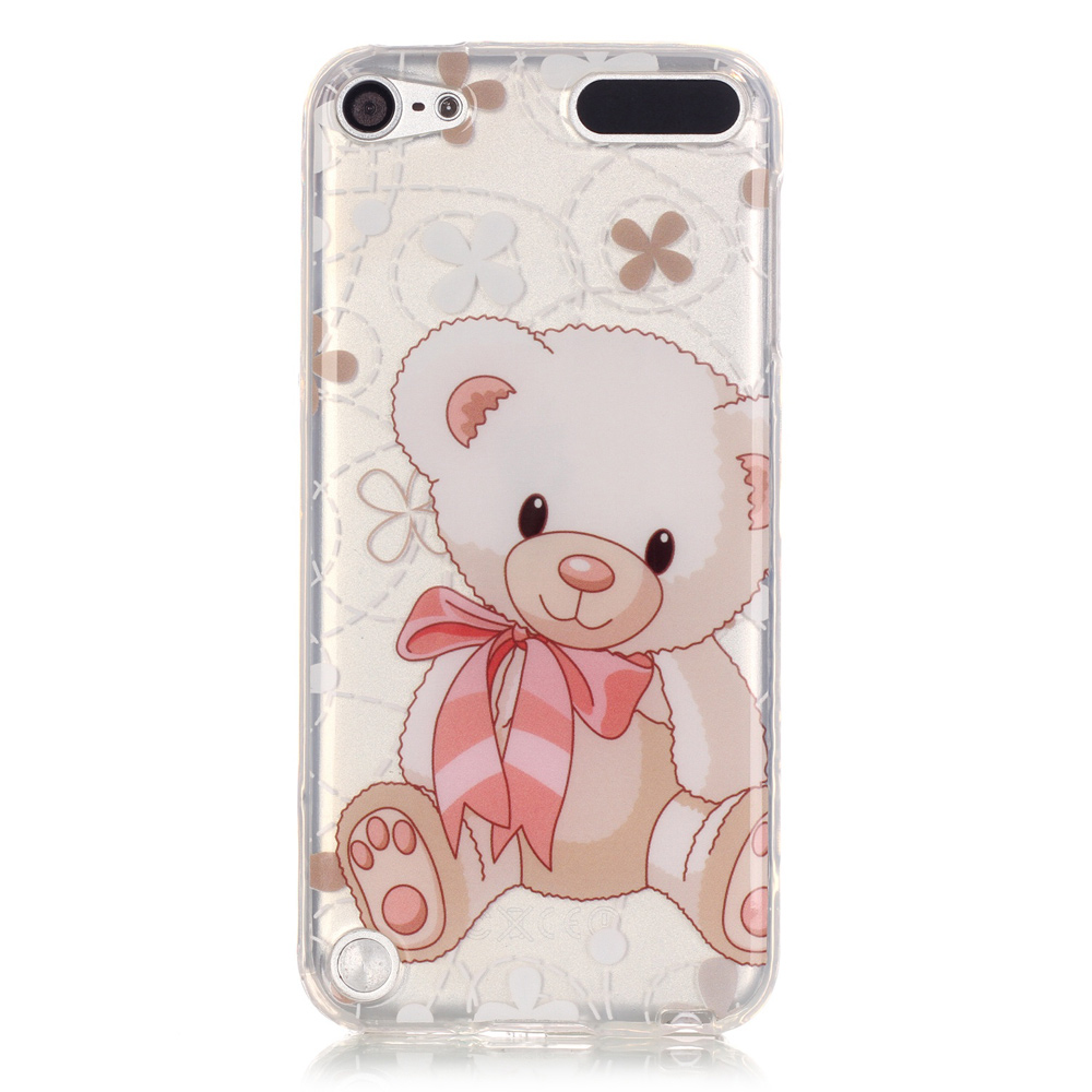 Soft IMD TPU Shell Case for iPod Touch (2019) / Touch 6 / Touch 5 - Cute Bear-1