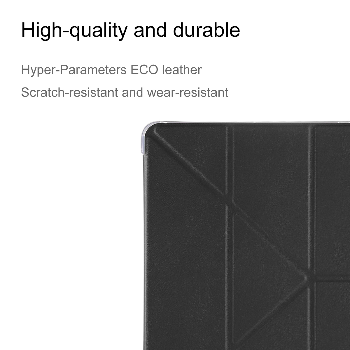 BASEUS Y-type Tri-fold Stand Origami Leather Smart Cover for iPad Pro 10.5-inch - Black-1