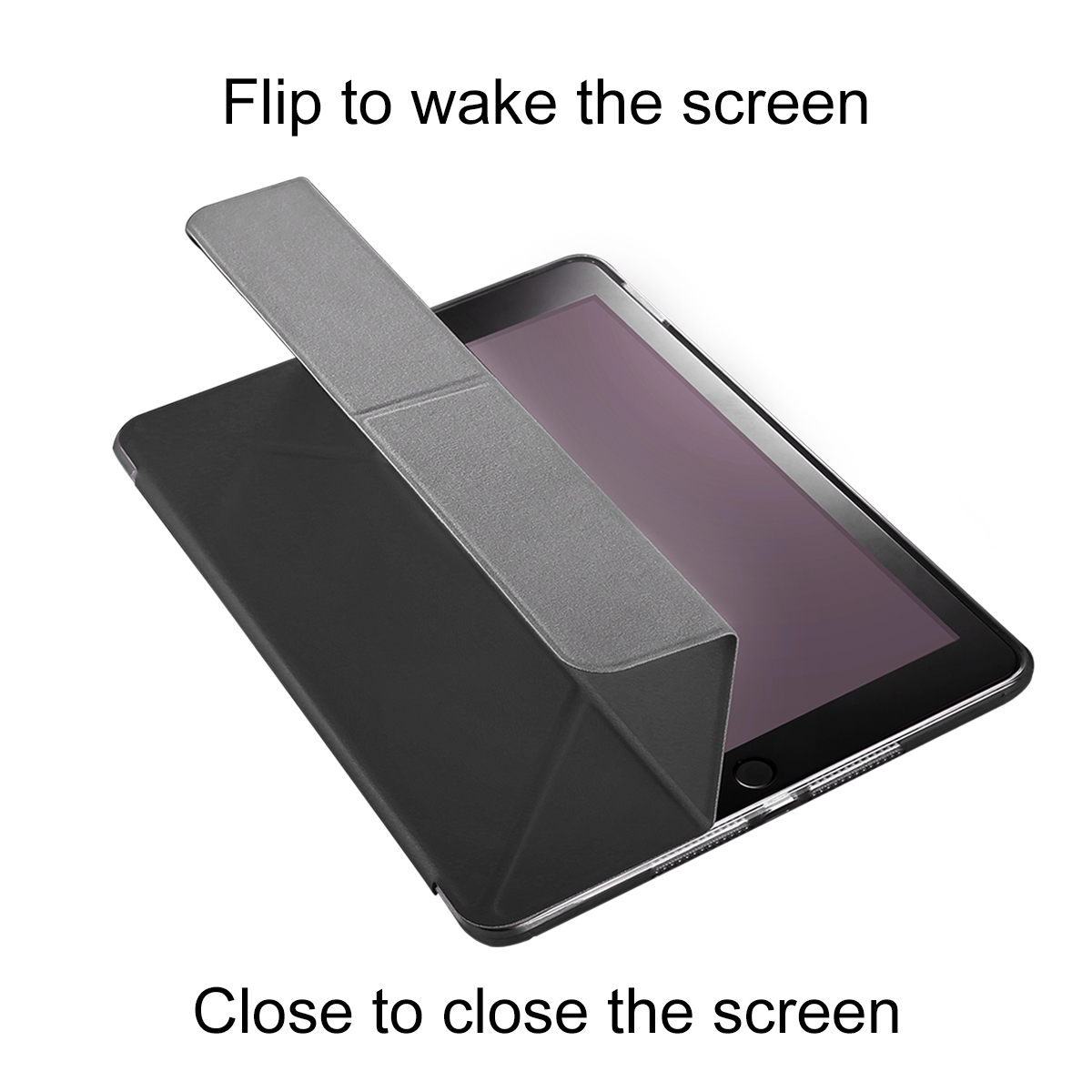 BASEUS Y-type Tri-fold Stand Origami Leather Smart Cover for iPad Pro 10.5-inch - Black-3