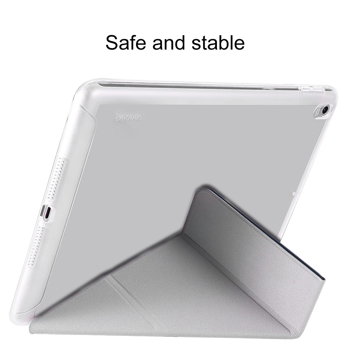BASEUS Y-type Tri-fold Stand Origami Leather Smart Cover for iPad Pro 10.5-inch - Black-5