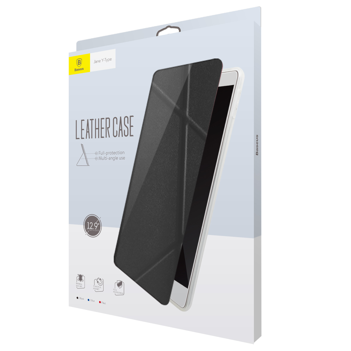 BASEUS Y-type Tri-fold Stand Origami Leather Smart Cover for iPad Pro 10.5-inch - Black-8
