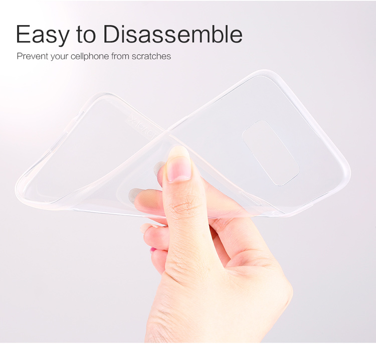 X-Level Clear TPU Anti-Slip-Handy-Abdeckung Für Samsung Galaxy S8 G950 - Transparent