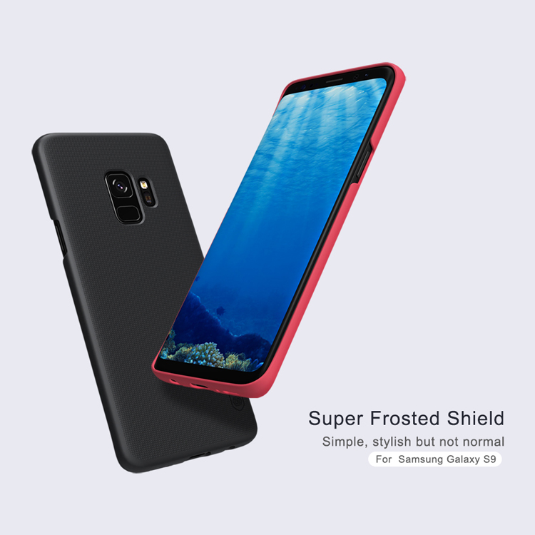 Nillkin Super Frosted Shield Hard PC Back Hülle Für Samsung Galaxy S9 - Schwarz