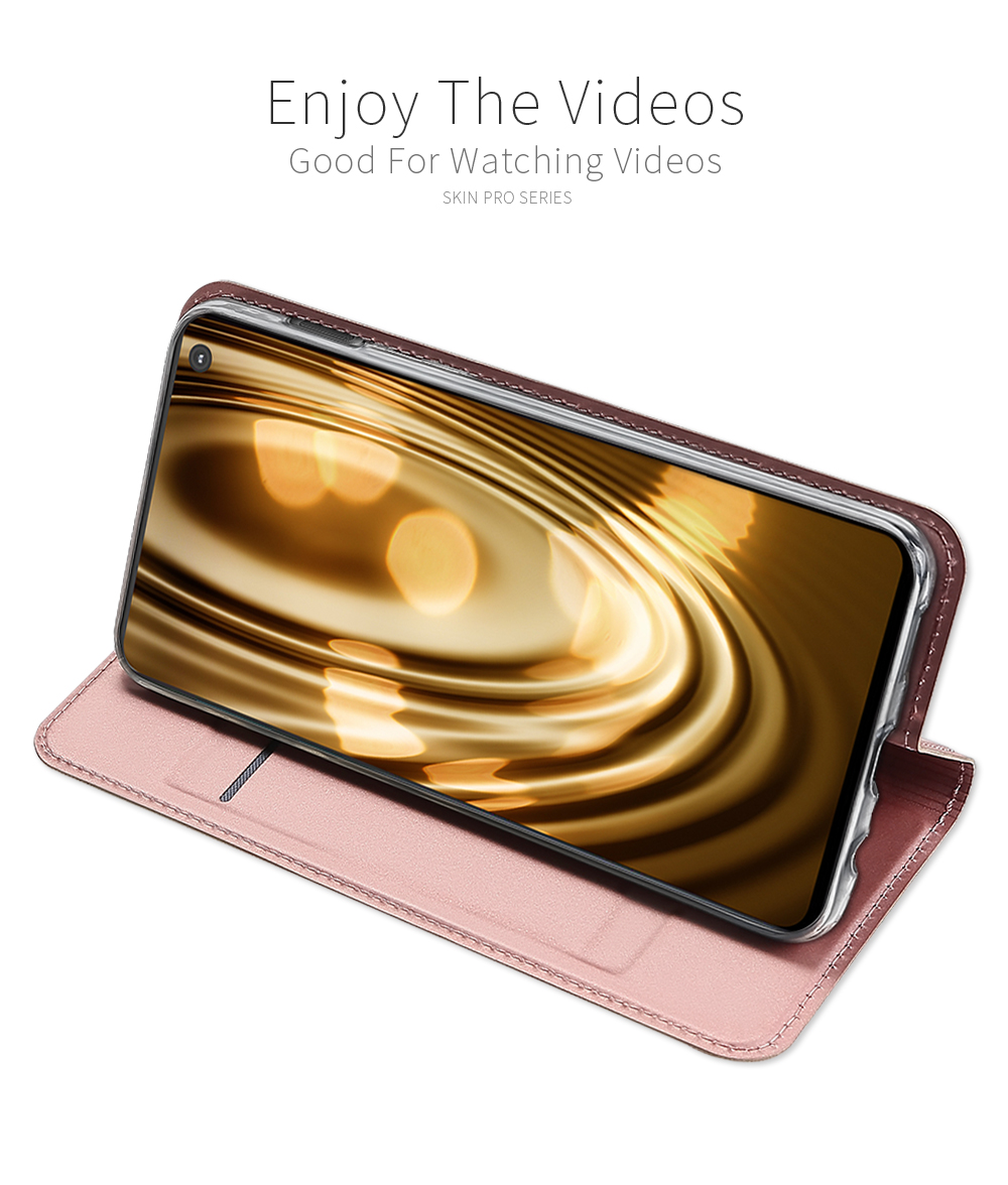 Dux Ducis Skin Pro Series Функция TPU Внутренний Корпус + PU Flip Flip Case Для Samsung Galaxy S10e - Черный