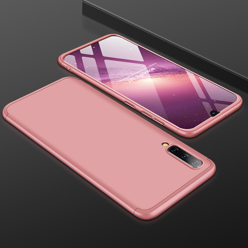 Matte PC Matte PC Cover Съемная 3-часть Для Samsung Galaxy A50 / A50s / A30s - Черный / Серебряный