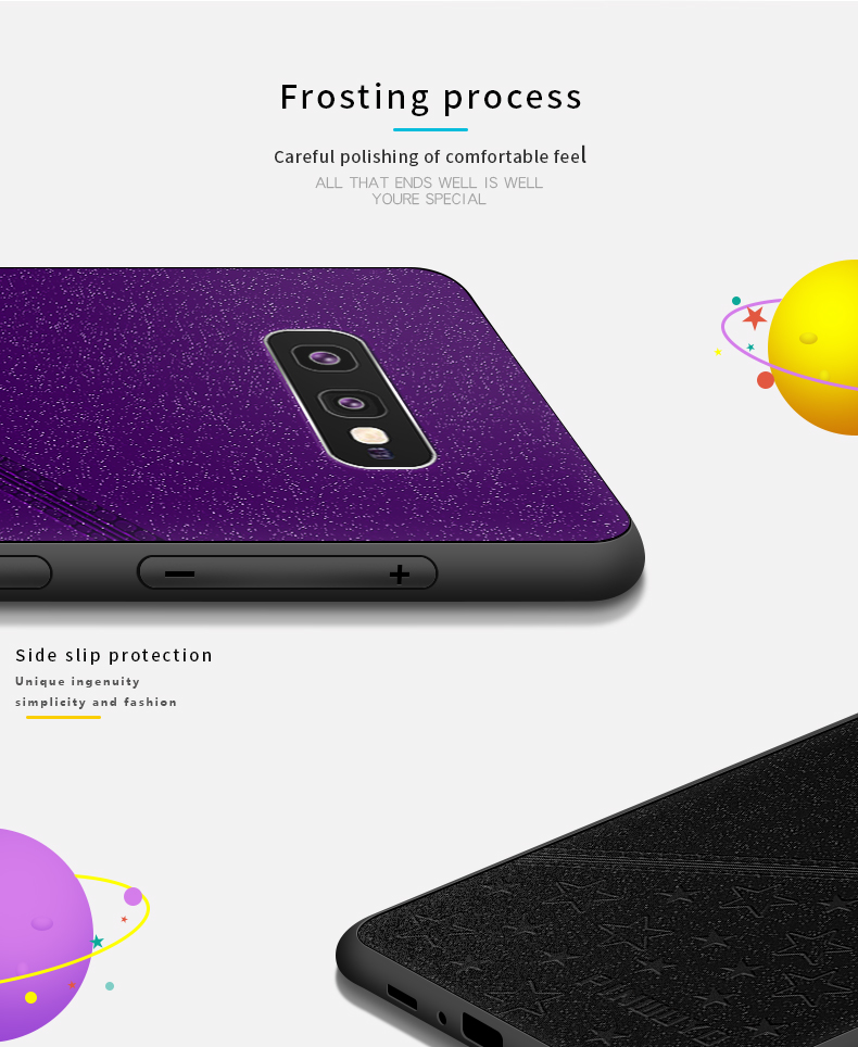 Pinwuyo Lucky Star Series PU PC Rivestito in Pelle PC + Custodia Ibrida TPU Per Samsung Galaxy S10e - Nero