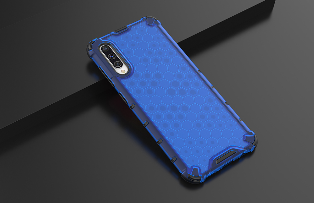 Cubierto Móvil Honeycomb Showpaber TPU + PC Hybrid Back Para Samsung Galaxy A50/a50s/a30s - Azul