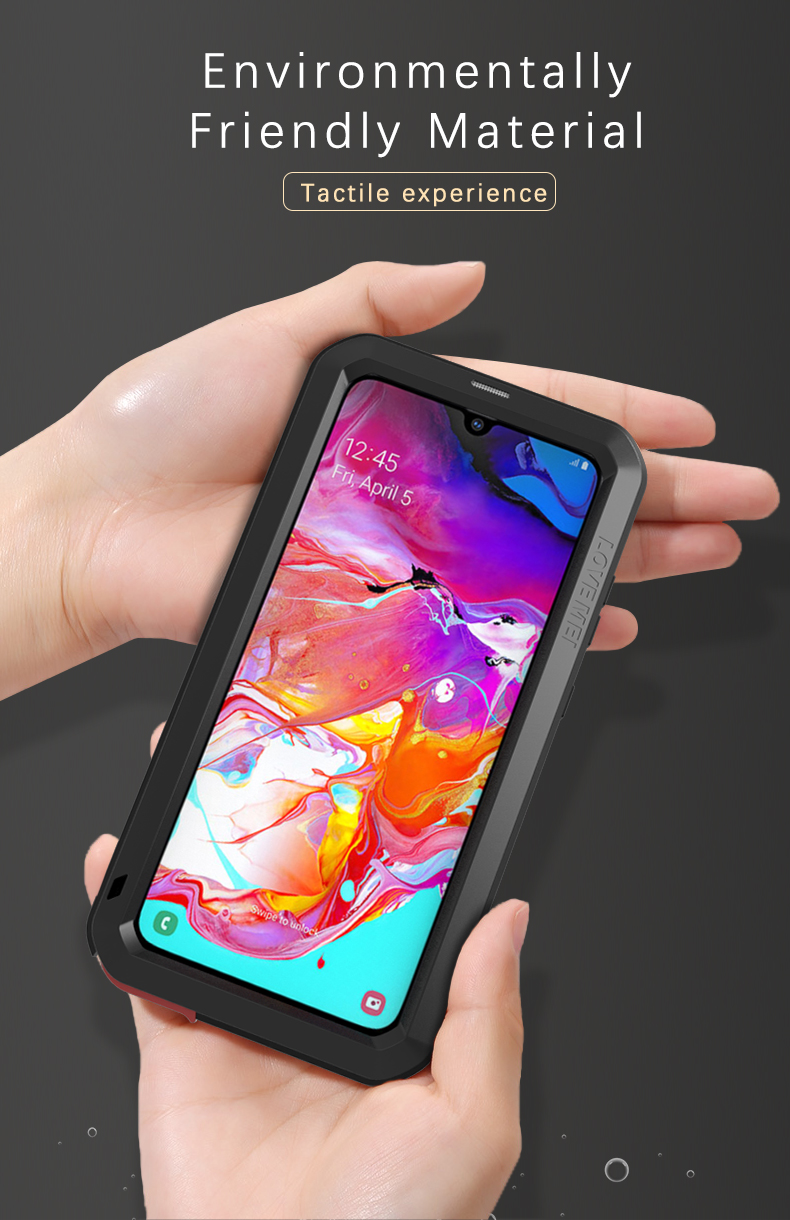 Love Mei Droppronal Metal Phone Case Для Samsung Galaxy A70 - Белый