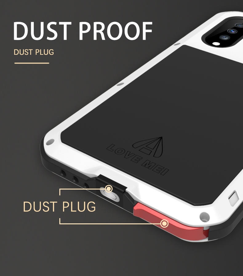 Love Mei Droppronal Metal Phone Case Для Samsung Galaxy A70 - Белый