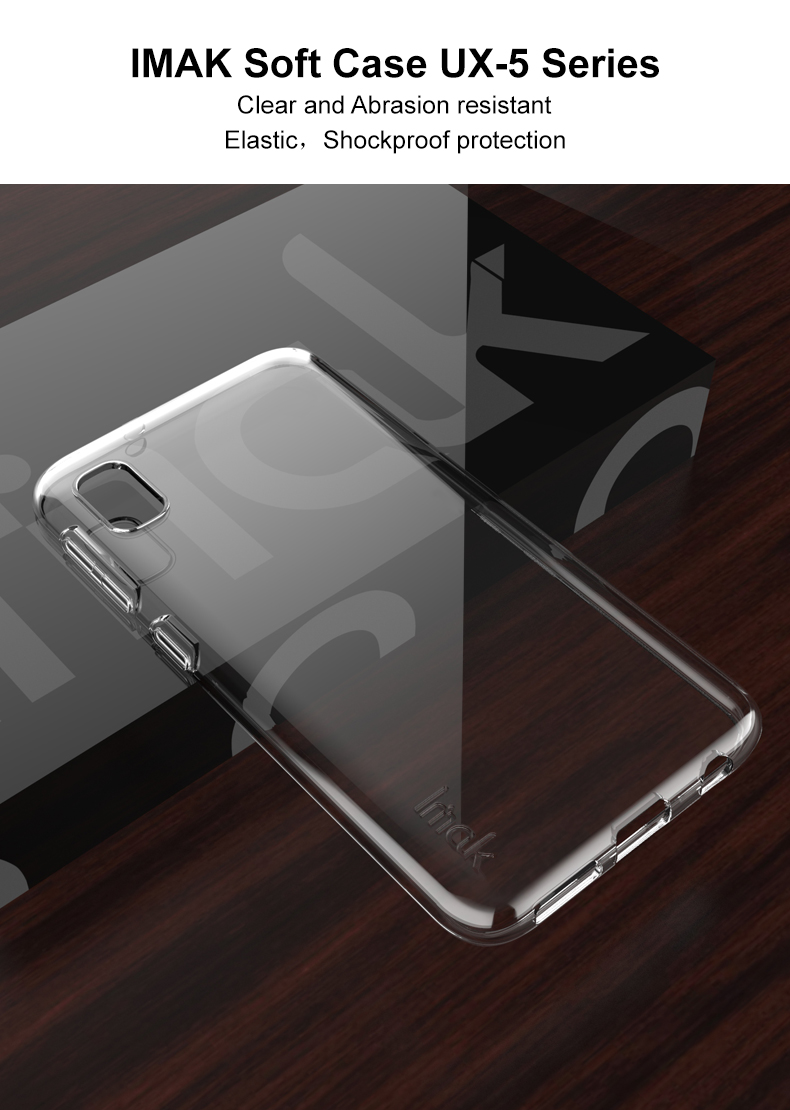 Cubierta de la Caja Del Teléfono TPU de la Serie Imak UX-5 Para Samsung Galaxy A10e - Transparente