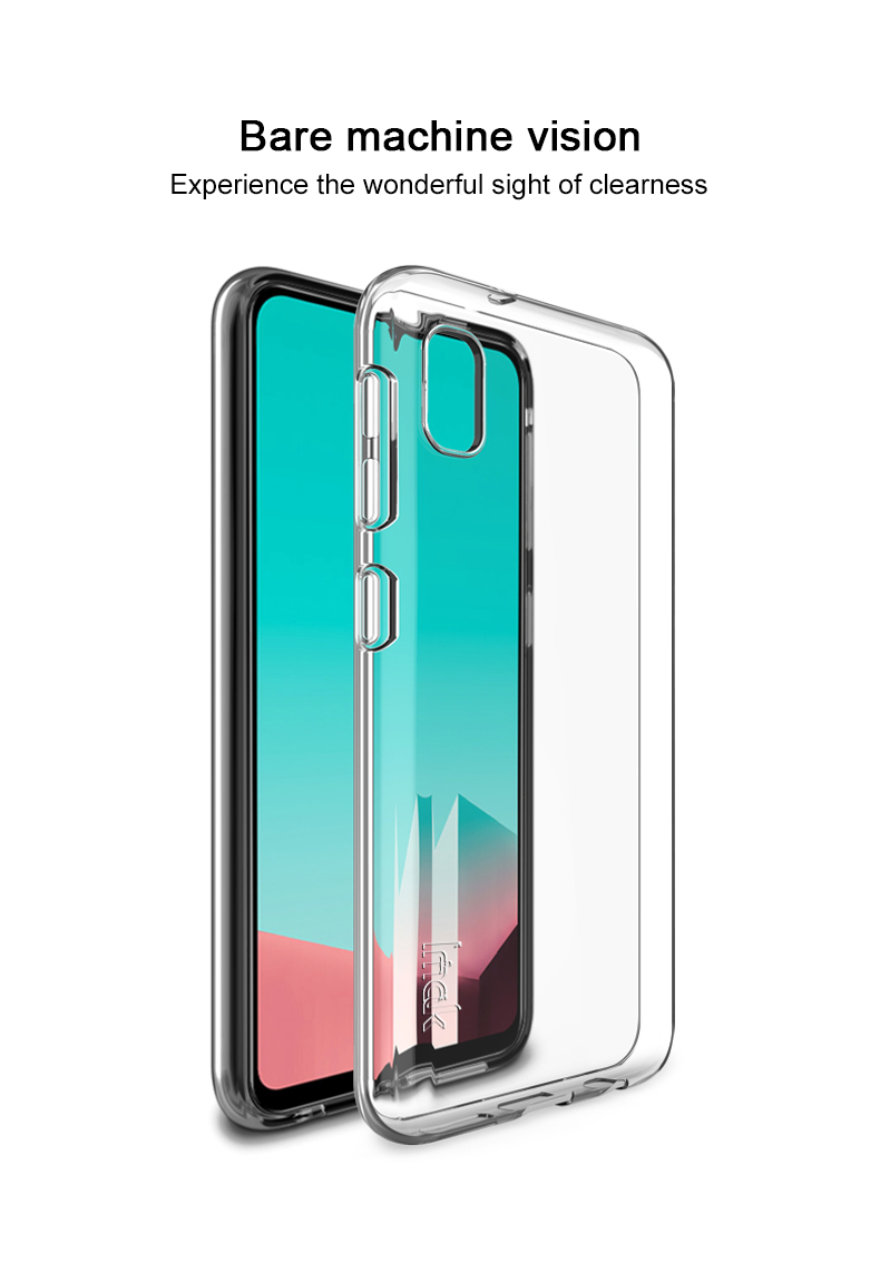 Cubierta de la Caja Del Teléfono TPU de la Serie Imak UX-5 Para Samsung Galaxy A10e - Transparente