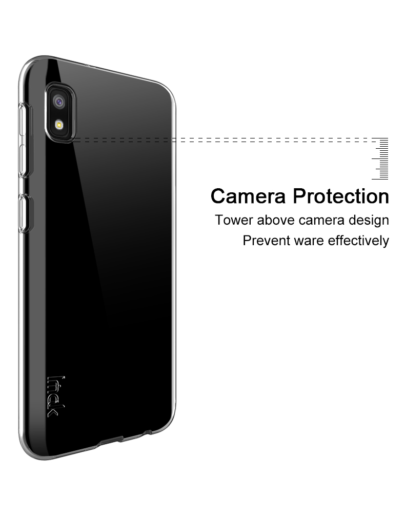 Couverture de Cas de Téléphone TPU IMAK UX-5 Série TPU Pour Samsung Galaxy A10e - Transparent