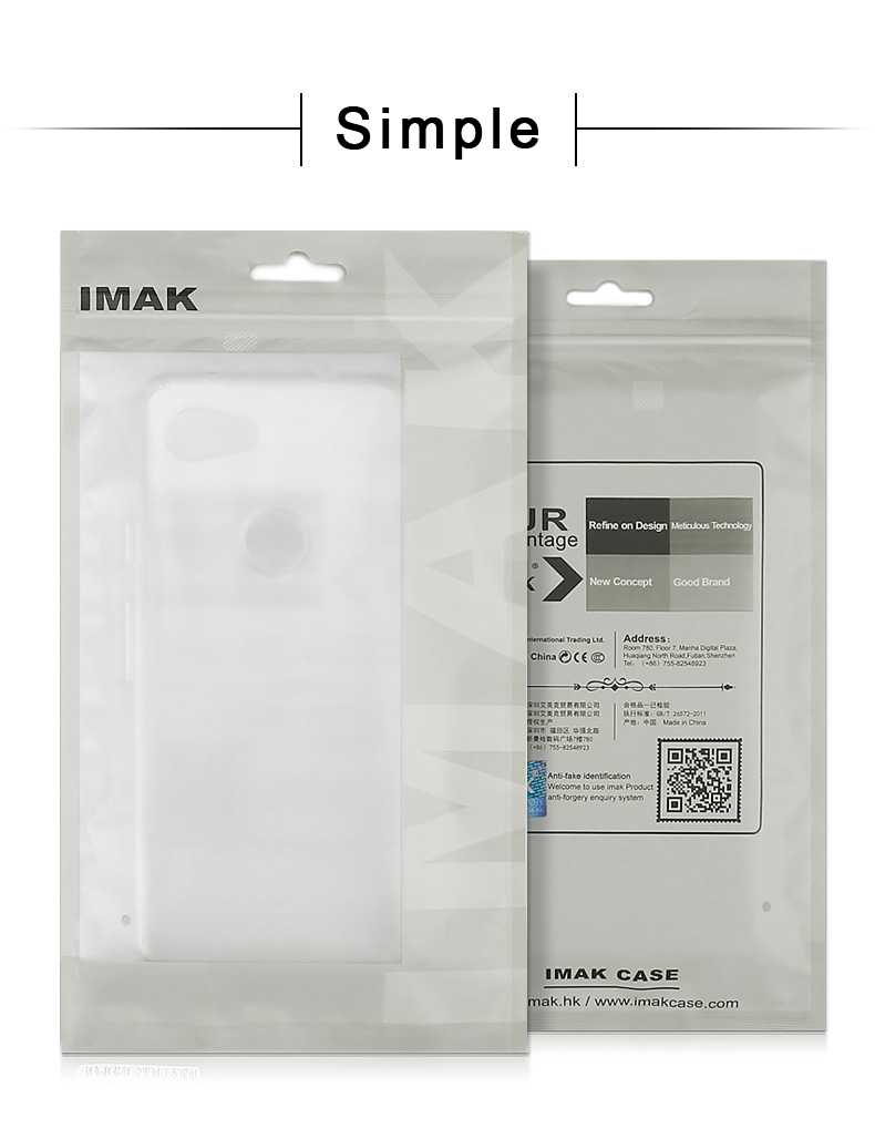 Cubierta de la Caja Del Teléfono TPU de la Serie Imak UX-5 Para Samsung Galaxy A10e - Transparente