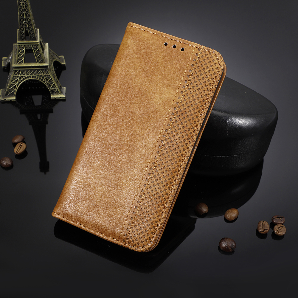 Étui de Portefeuille en Cuir PU de Style Vintage Auto-absorbé Pour Samsung Galaxy Note 10 / Galaxy Note 10 5G - le Noir