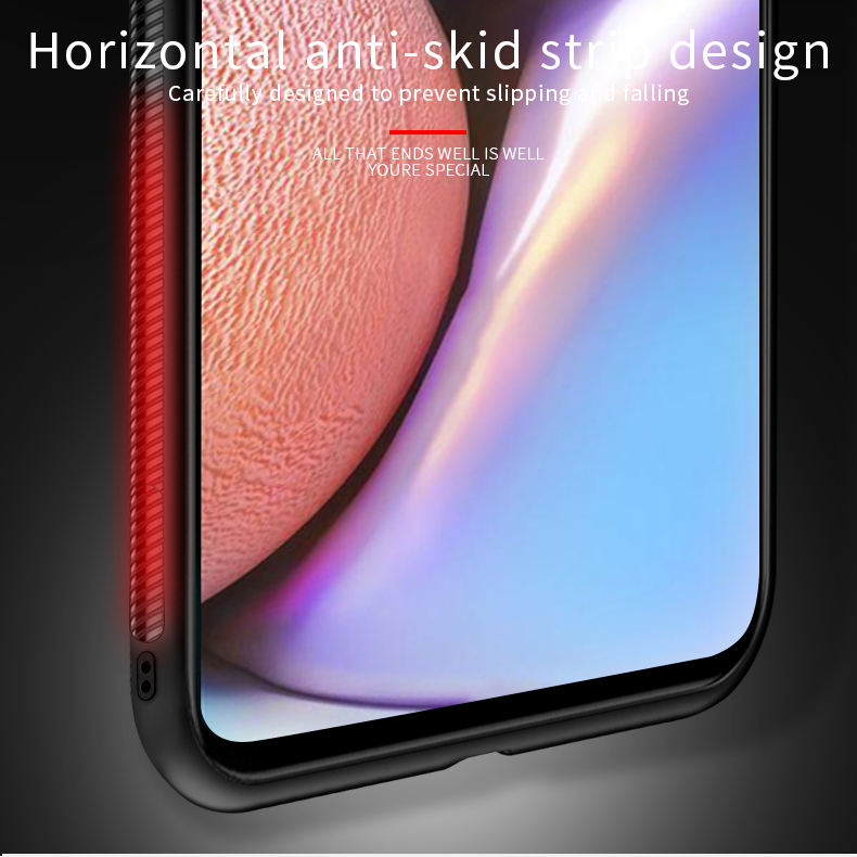 Pinwuyo Honor Series Drop-proof PU Lederbeschichtete Tpu-cover Für Samsung Galaxy A20s - Schwarz