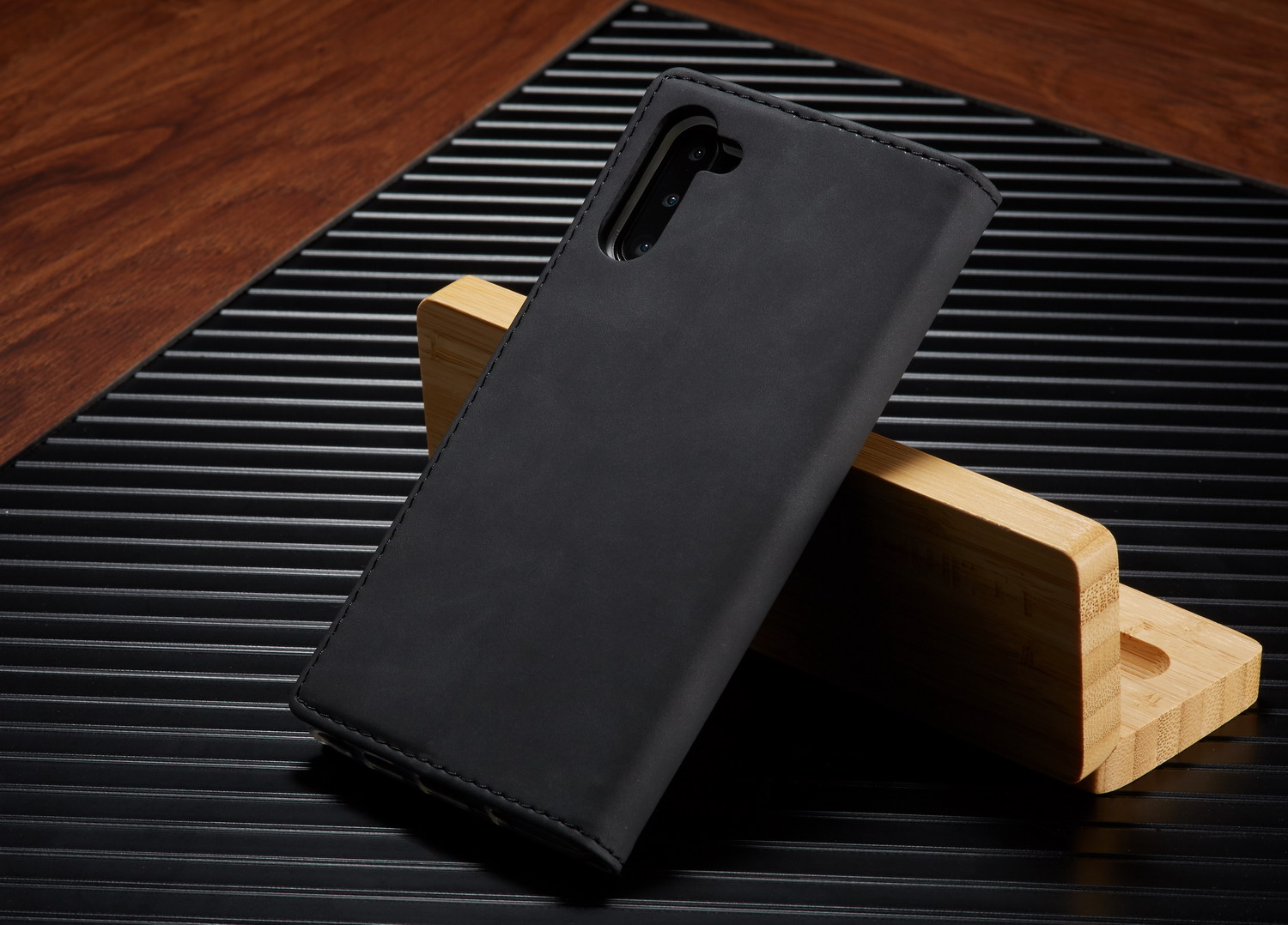 Lc. Imeeke LC-002 Portefeuille Case de Support en Cuir Pour Samsung Galaxy Note 10 / Note 10 5G - le Noir