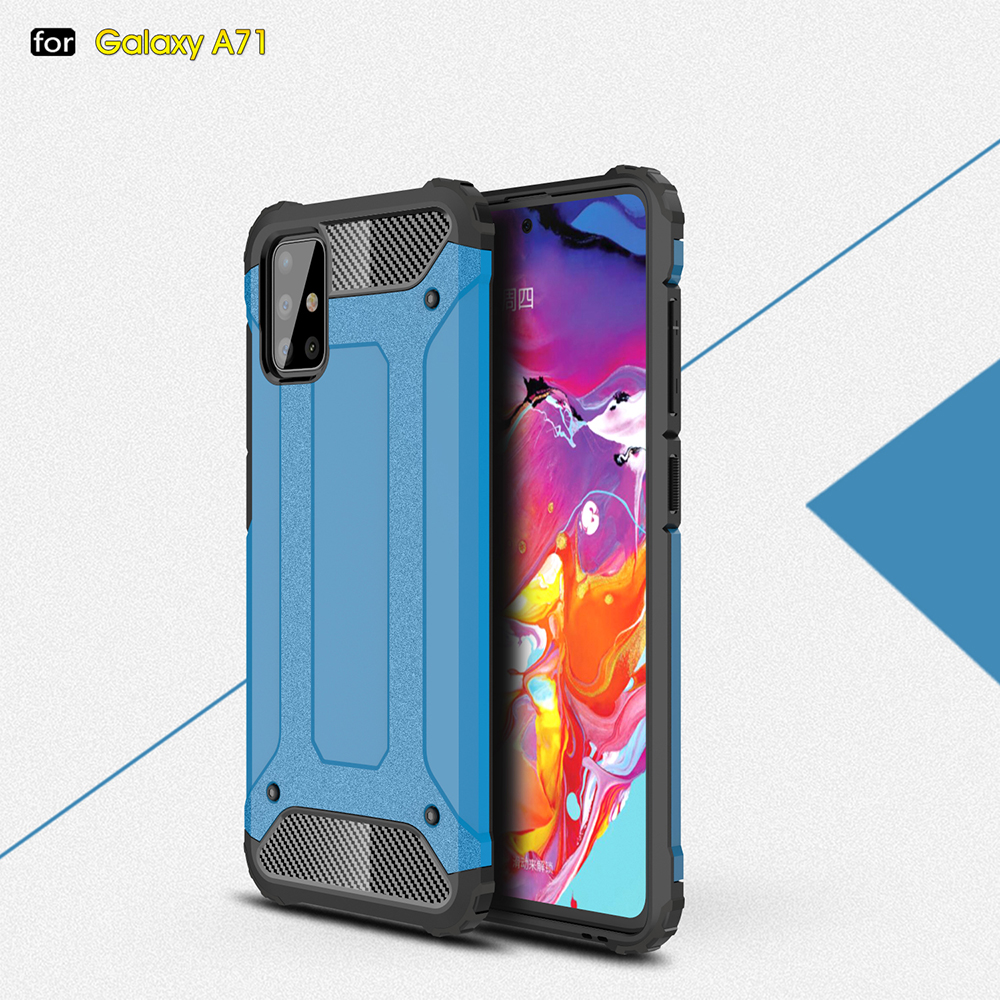 Для Samsung Galaxy A71 Antip-scratch Shock-resect Series Series Hard PC + Soft TPU Защитный Чехол - Розовое Золото