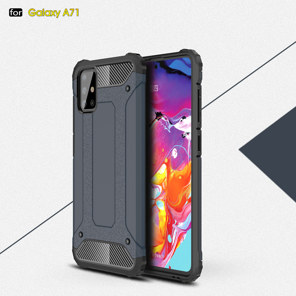 Für Samsung Galaxy A71 Anti-scratch-schock-proof-serie Hard PC + Soft TPU Schutzabdeckung Hülle - Roségold