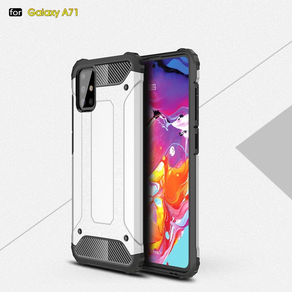 Для Samsung Galaxy A71 Antip-scratch Shock-resect Series Series Hard PC + Soft TPU Защитный Чехол - Розовое Золото