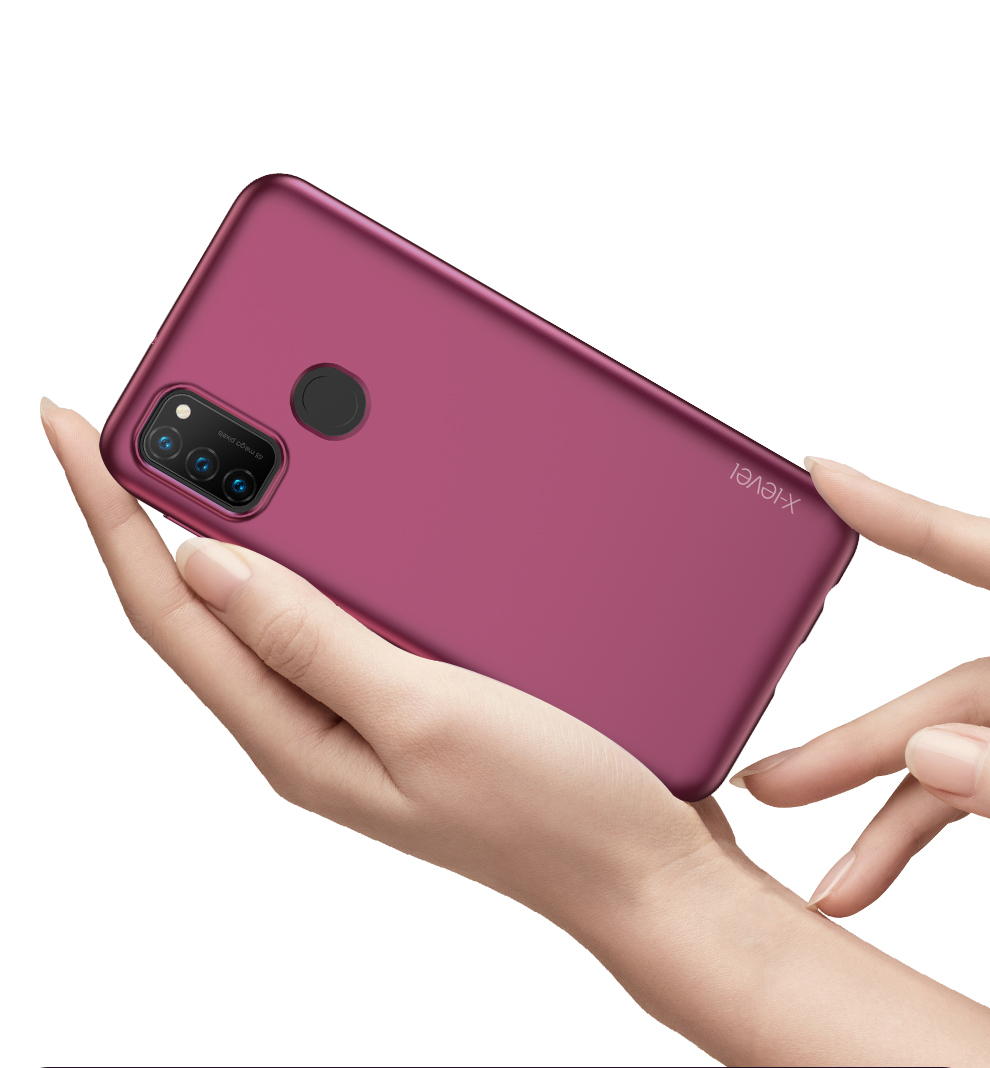 Serie di Guardiani di Livello x Ultra Slim TPU Cover Per Samsung Galaxy M21 / M30s - Vino Rosso