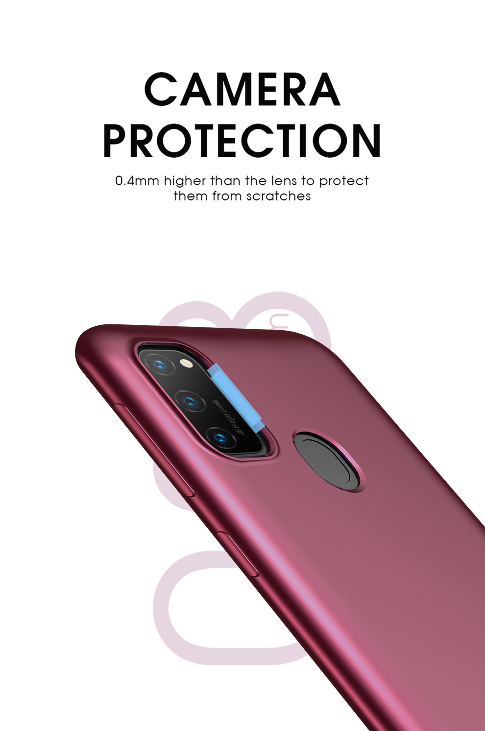 Serie di Guardiani di Livello x Ultra Slim TPU Cover Per Samsung Galaxy M21 / M30s - Vino Rosso