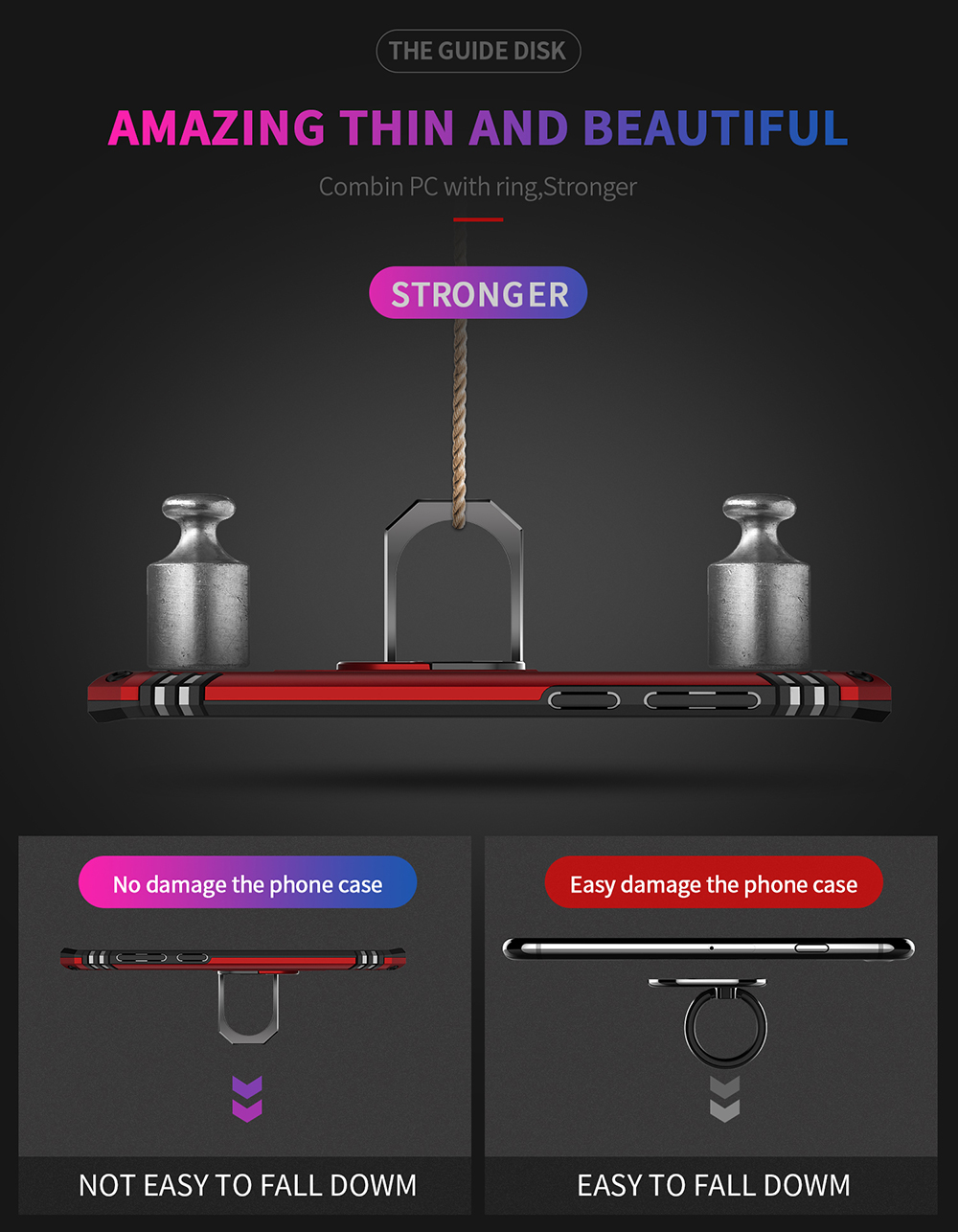 Rüstung PC+TPU Hybridschale Mit Kickstand Für Samsung Galaxy S9 Plus/S9+ - Rot