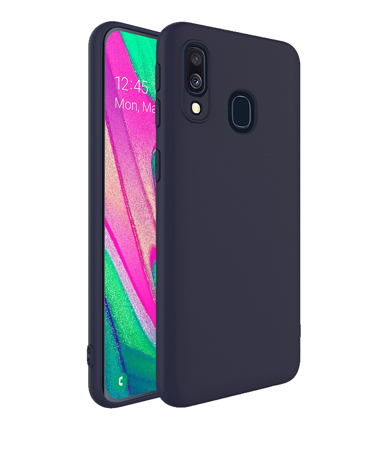 IMAK UC-1 Série Grosting TPU Case Pour Samsung Galaxy A40 - le Noir