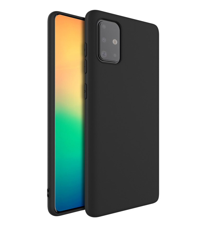 IMAK Uc-1-serie Frosting Tpu-abdeckung Für Samsung Galaxy A71 A715 - Schwarz