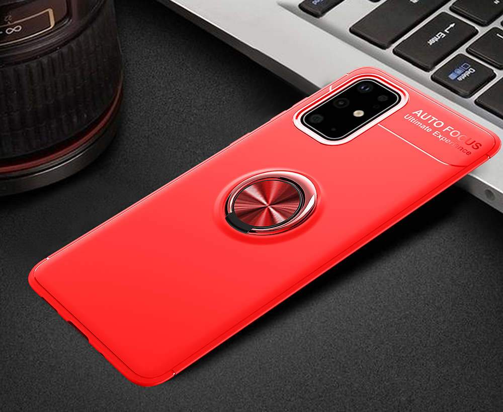 Case Arrière Lenuo TPU [feuille de Métaux Magnétiques Intégrée] Pour Samsung Galaxy S20 4g / S20 5G - Rouge