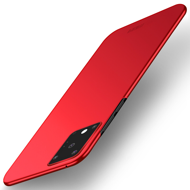 MOFI Shield Slim Frosted Casing Para Samsung Galaxy S20 Ultra - Vermelho-2