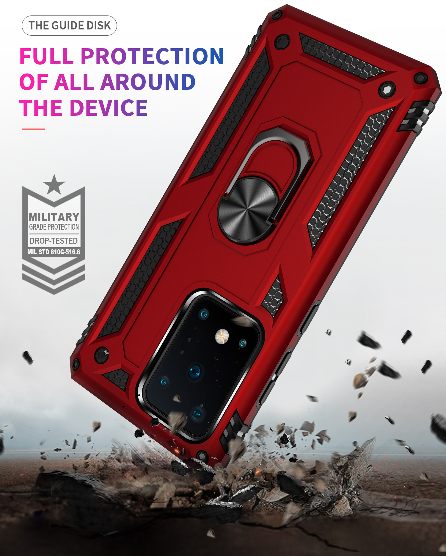 Hybrid PC TPU Kickstand Shell Armor Phone Caseing Für Samsung Galaxy S20 Ultra - Grün