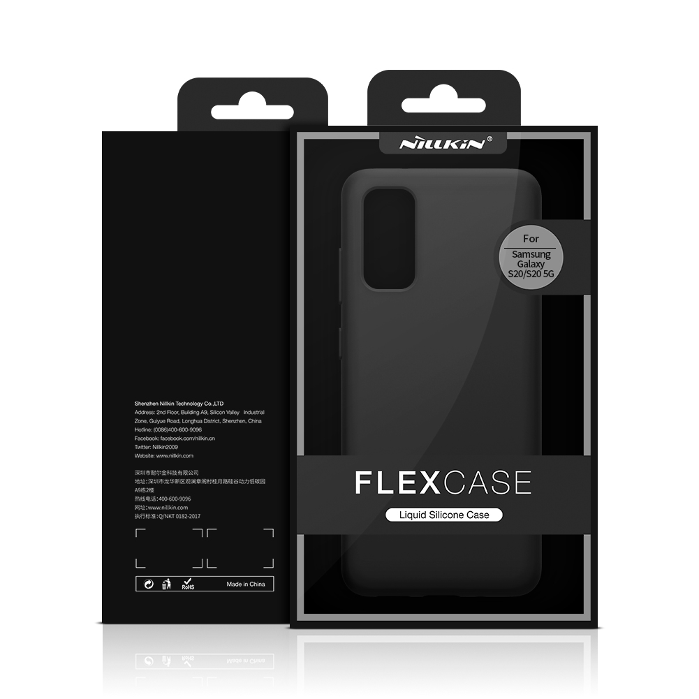 Nillkin Flex Pure Series Flüssiges Silikongehäuse Für Samsung Galaxy S20 4G/S20 5G - Blau