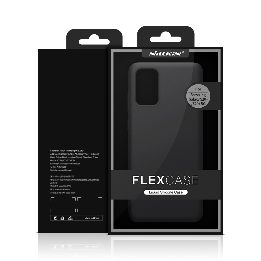 Custodia in Silicone Liquido Nillkin Flex Series Pure Per Samsung Galaxy S20 Plus / S20 Più 5G - Rosso