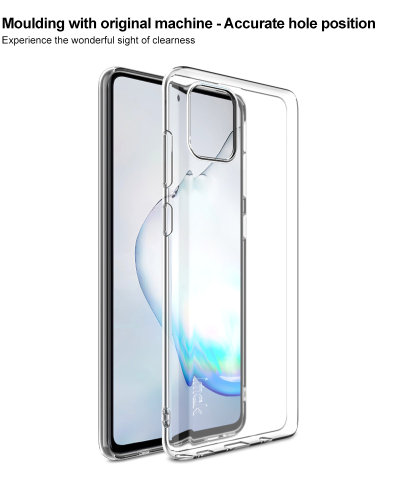 IMAK Soft Case UX-5 Série TPU Clear TPU Capa Para Samsung Galaxy A81/Note 10 Lite/m60s