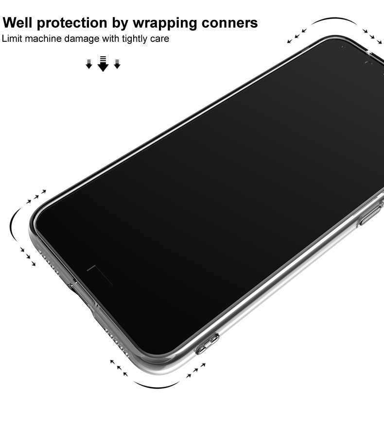 Imak Soft Case UX-5 Serie Clear TPU Cubierta Móvil Para Samsung Galaxy A81/Note 10 Lite/M60S