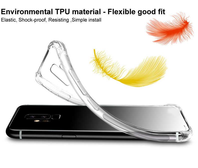 Imak Anti-drop Soft Tpu-telefonabdeckung Mit Bildschirmschutzfilm Für Samsung Galaxy A71 - Metallschwarz