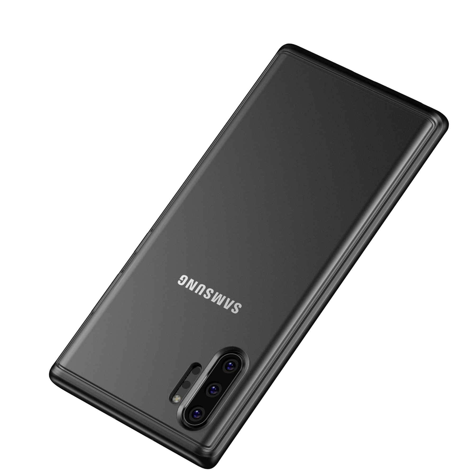 Comfort Matte Case PC + TPU Phone Shell for Samsung Galaxy Note 10 Plus 5G/Note 10 Plus - Black-20