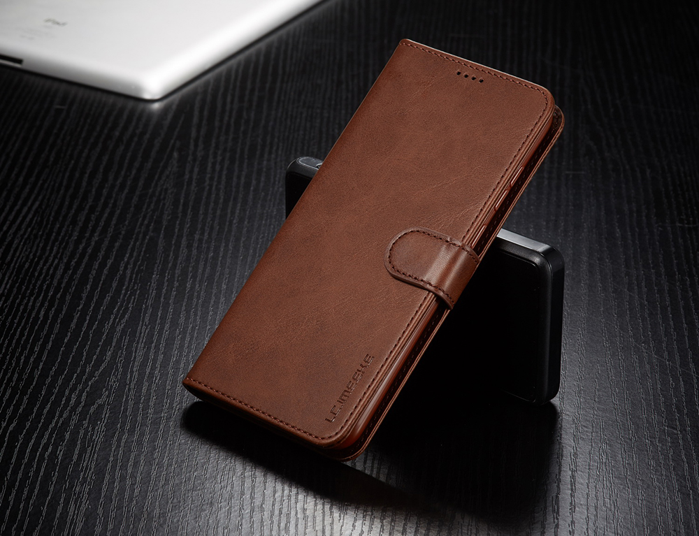 Lc. Imeeke Wallet Leather Stand Case Para Samsung Galaxy A11 (versión de la Ue)/m11 - Café