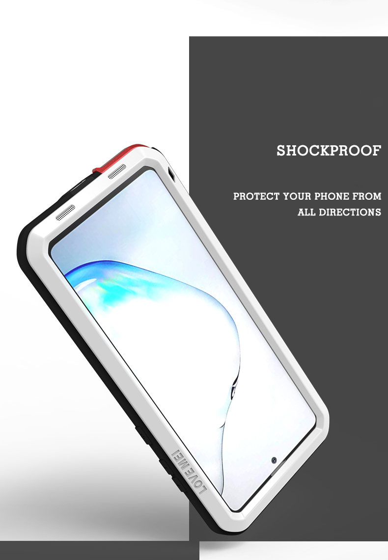 Love MEI Defender a Prova di Shock a Prova di Shock Shock Shell Cool Per Samsung Galaxy A81/Note 10 Lite - Nero