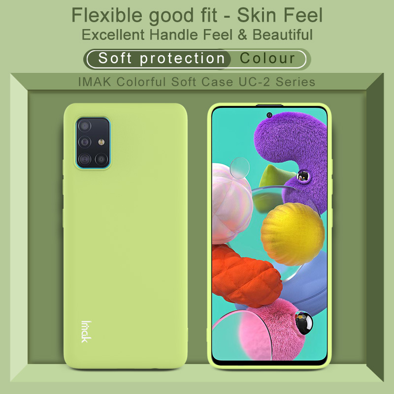 Imak UC-2 Skin Feeling Color Cover Soft Telephip Para Samsung Galaxy A51 5G SM-A516 - Rosado